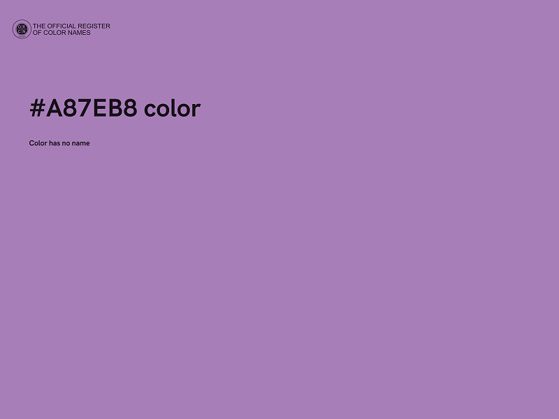 #A87EB8 color image