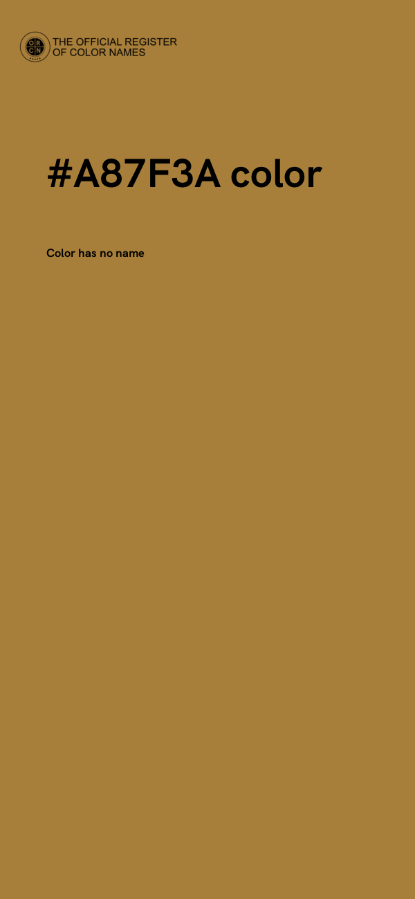 #A87F3A color image