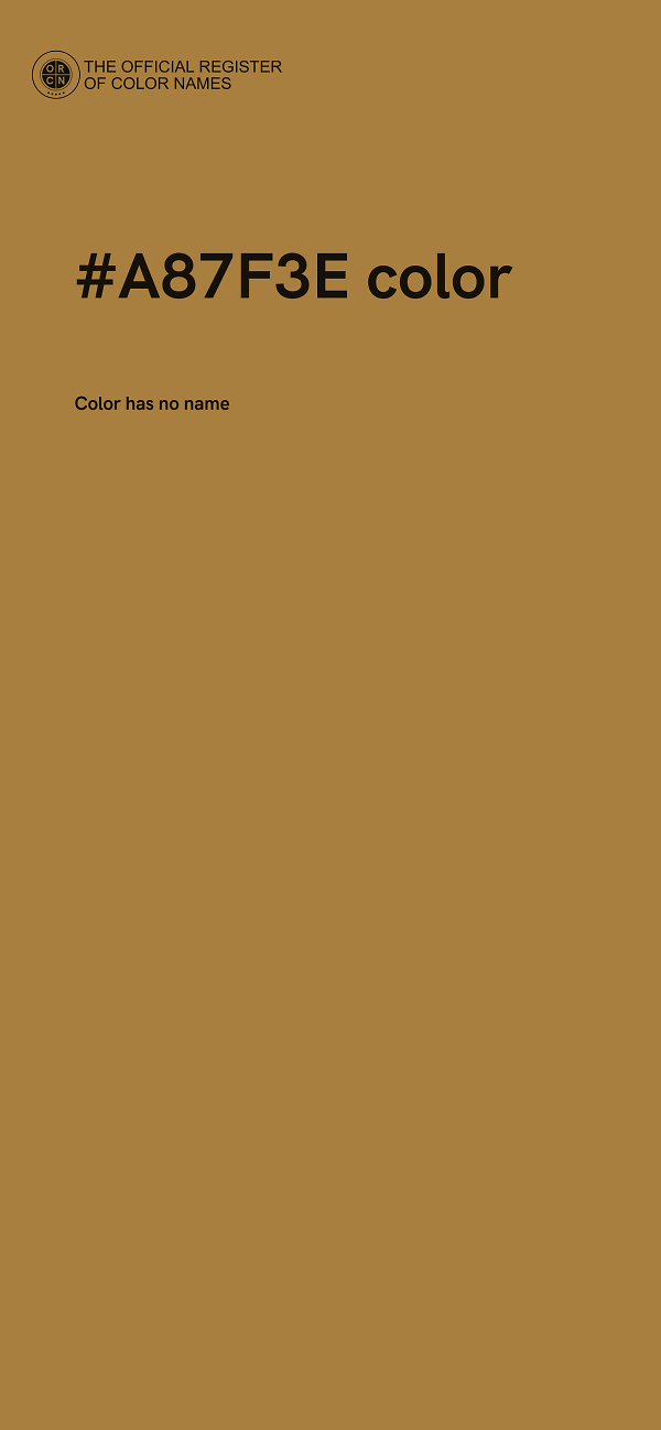 #A87F3E color image