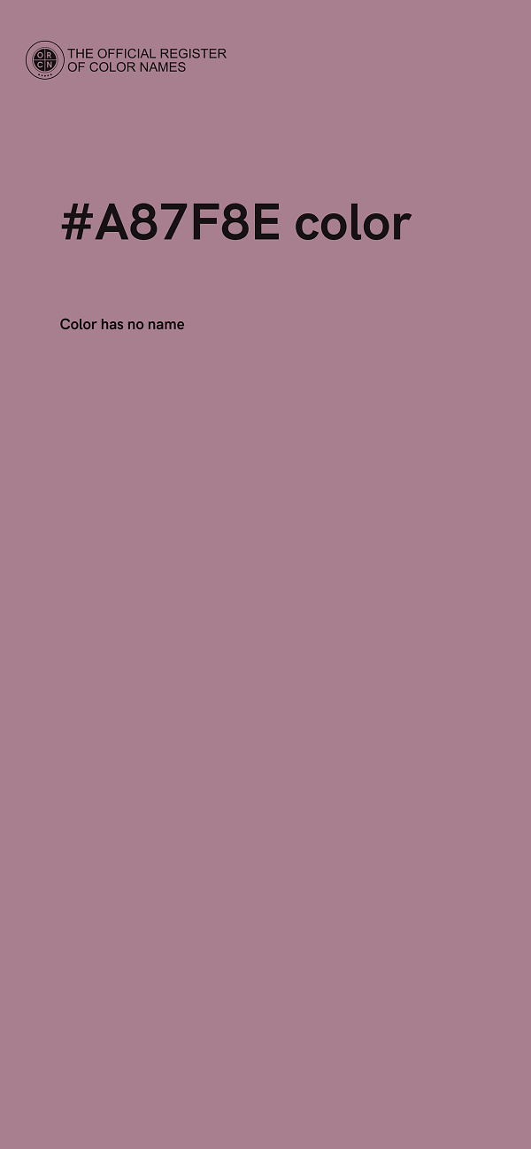 #A87F8E color image