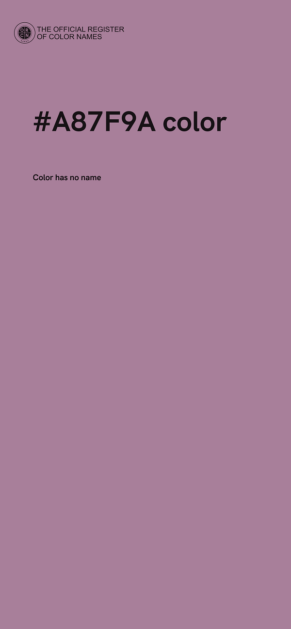#A87F9A color image