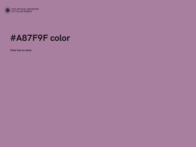 #A87F9F color image