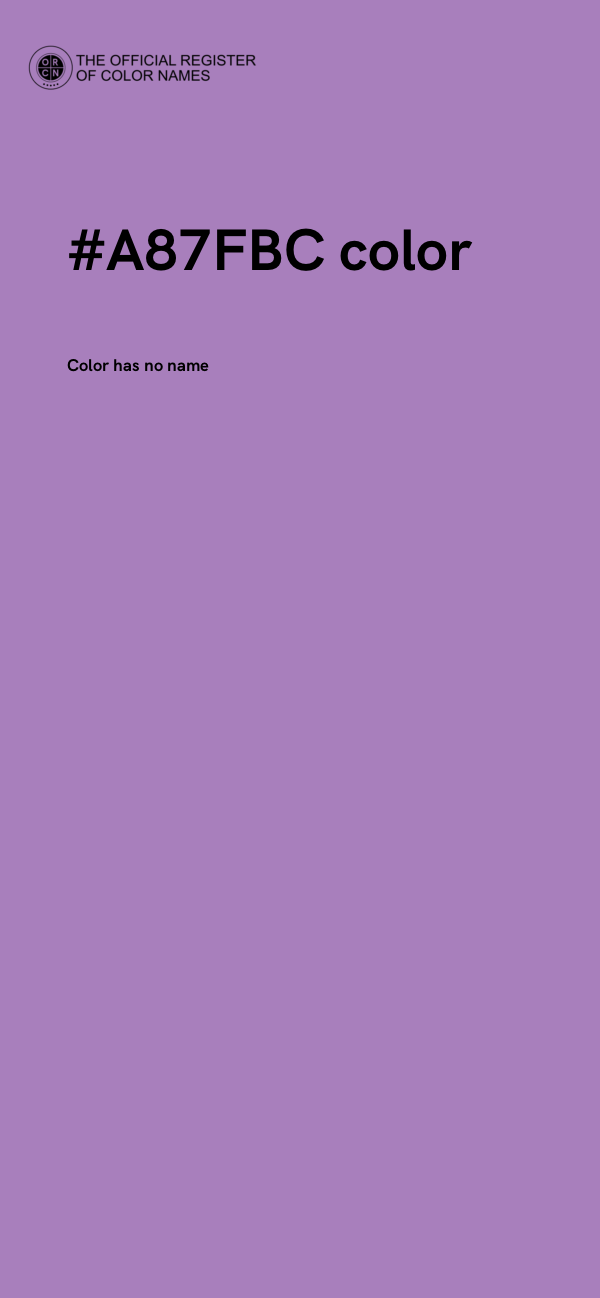 #A87FBC color image