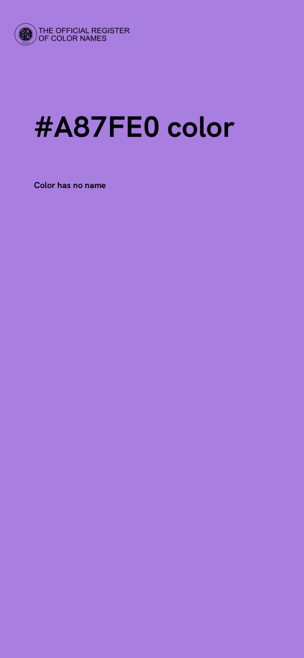 #A87FE0 color image