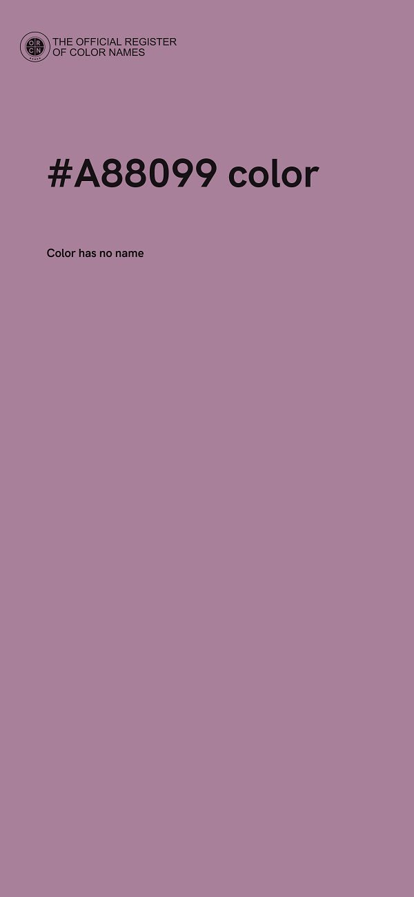 #A88099 color image