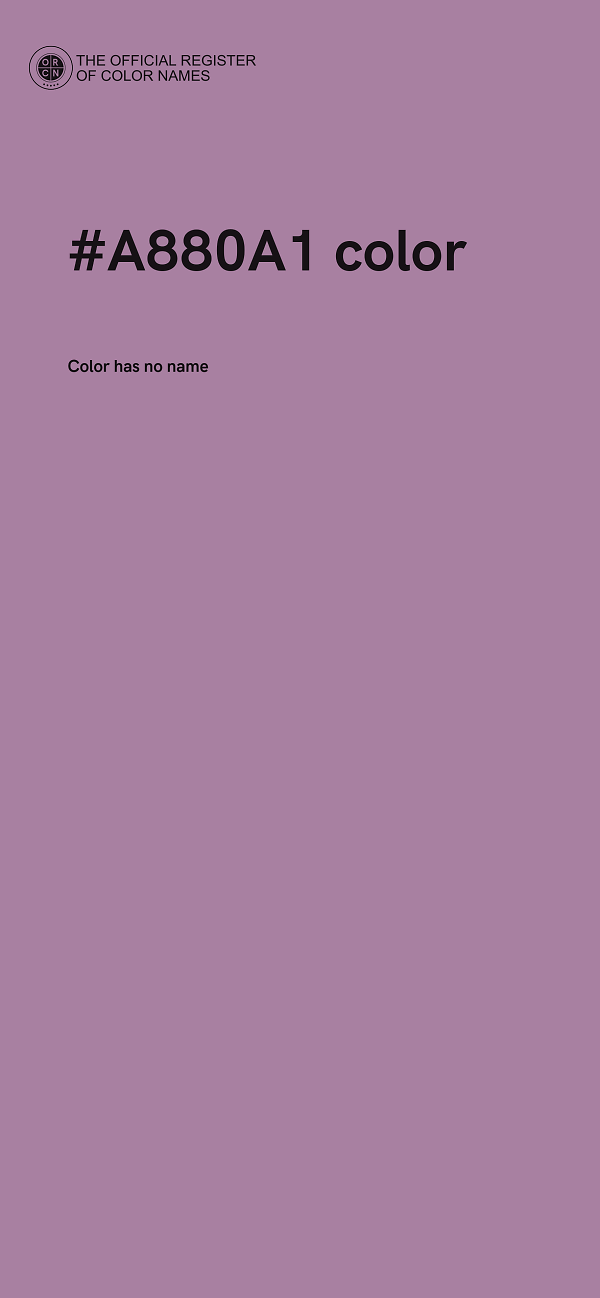 #A880A1 color image