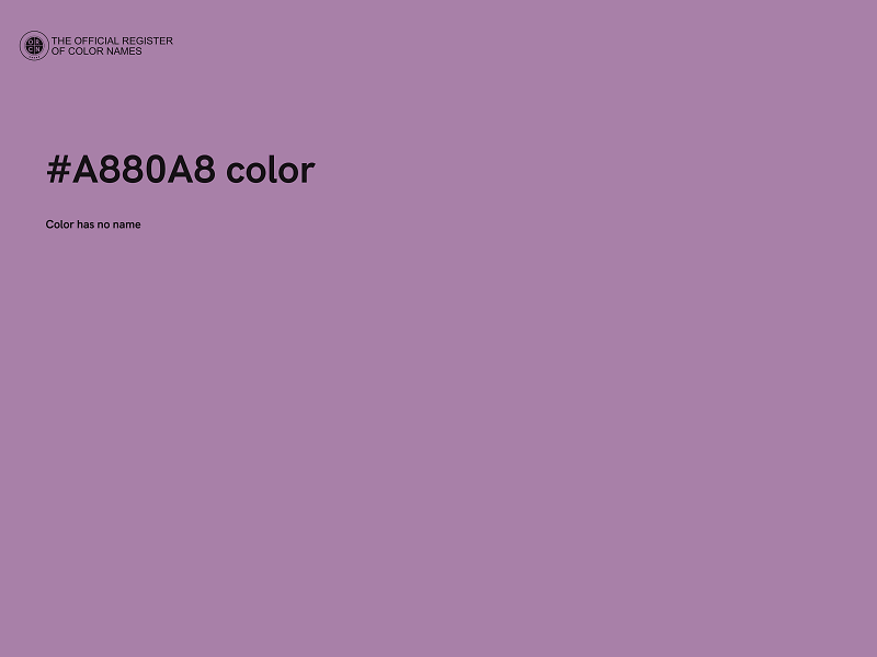 #A880A8 color image