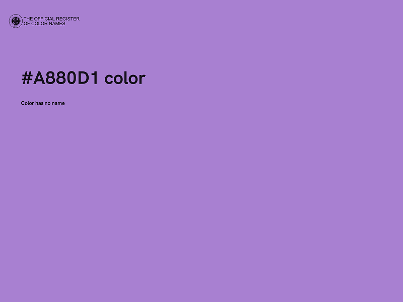 #A880D1 color image