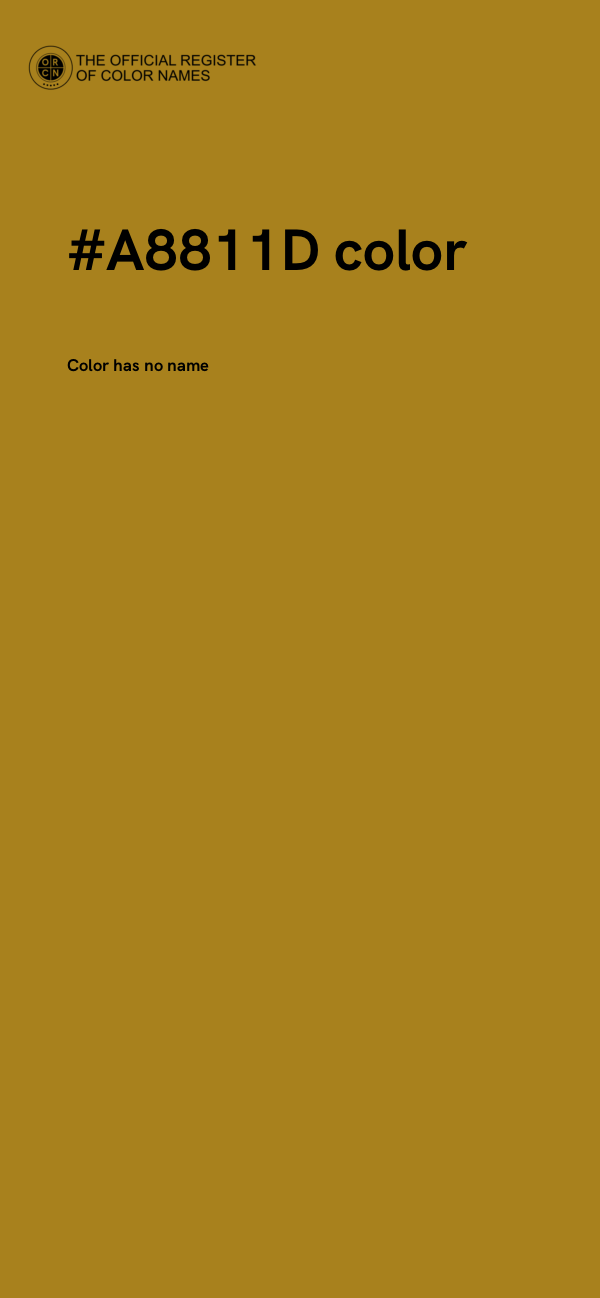 #A8811D color image