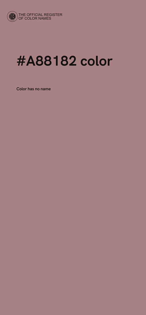 #A88182 color image