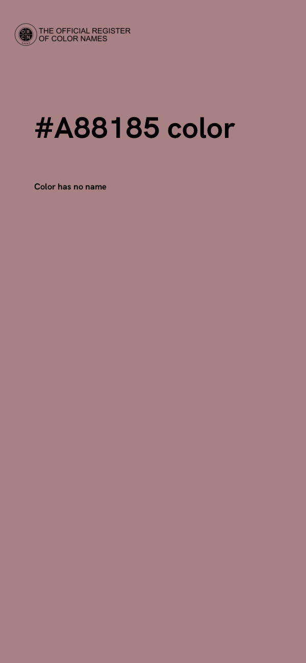 #A88185 color image