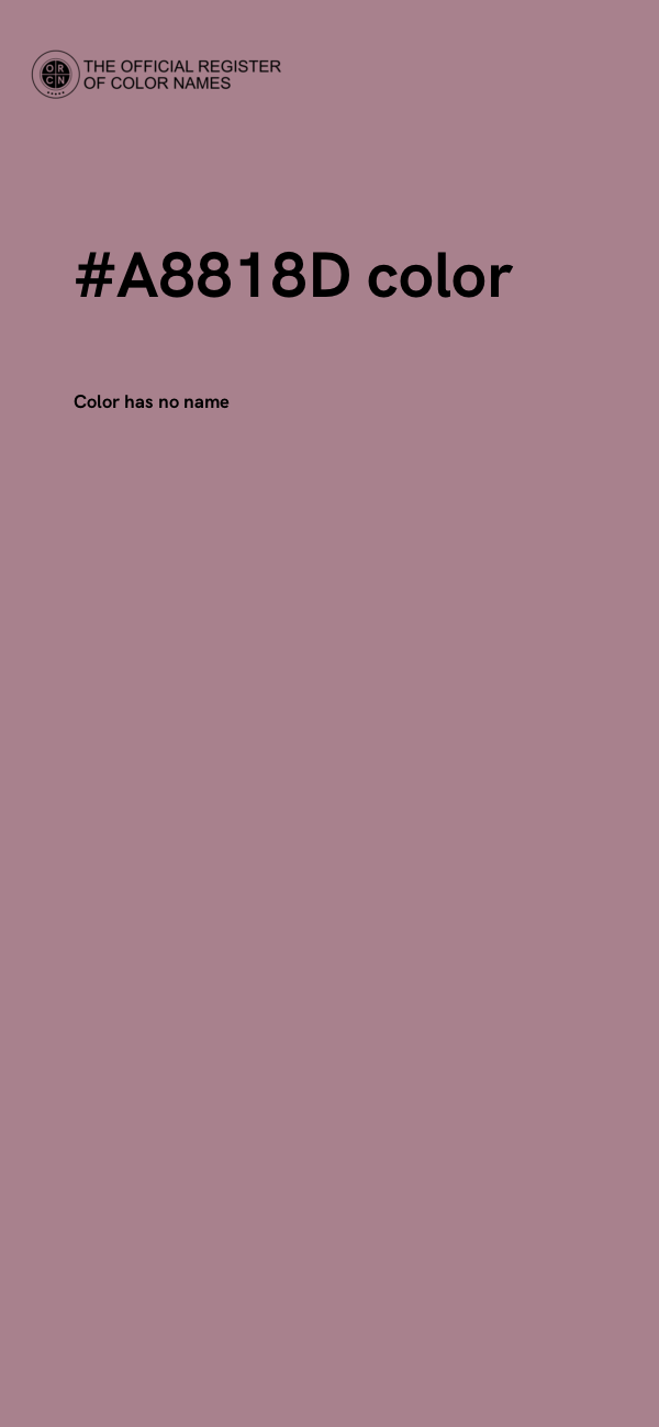 #A8818D color image