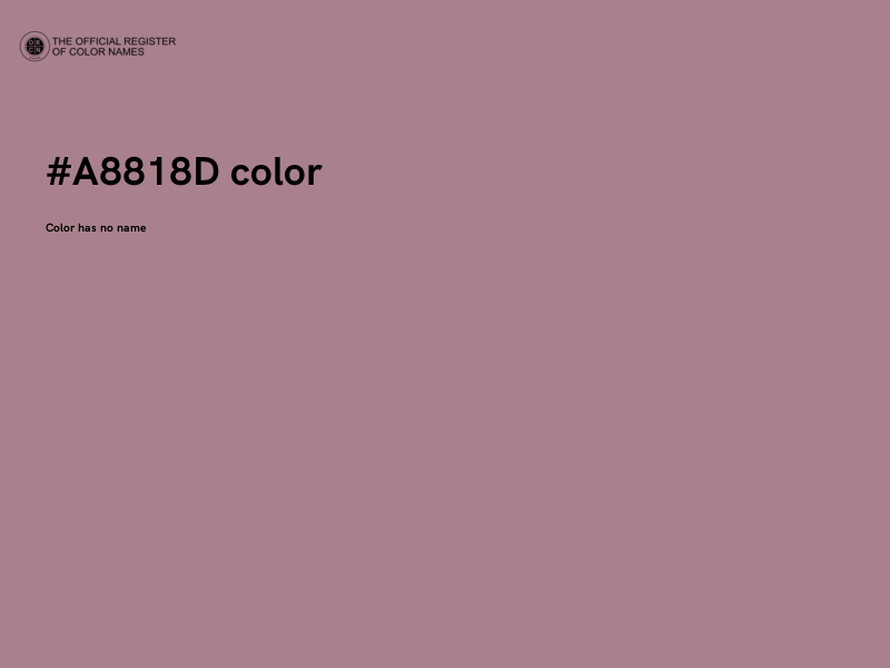 #A8818D color image