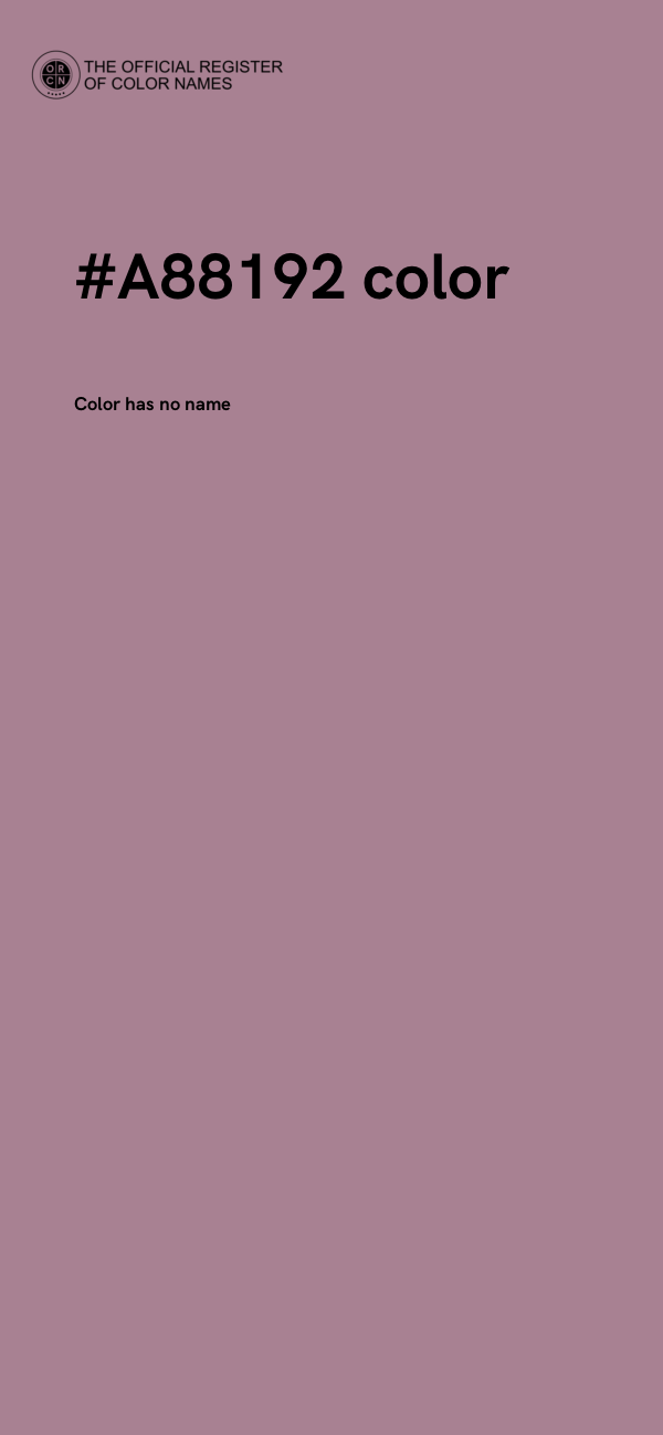 #A88192 color image