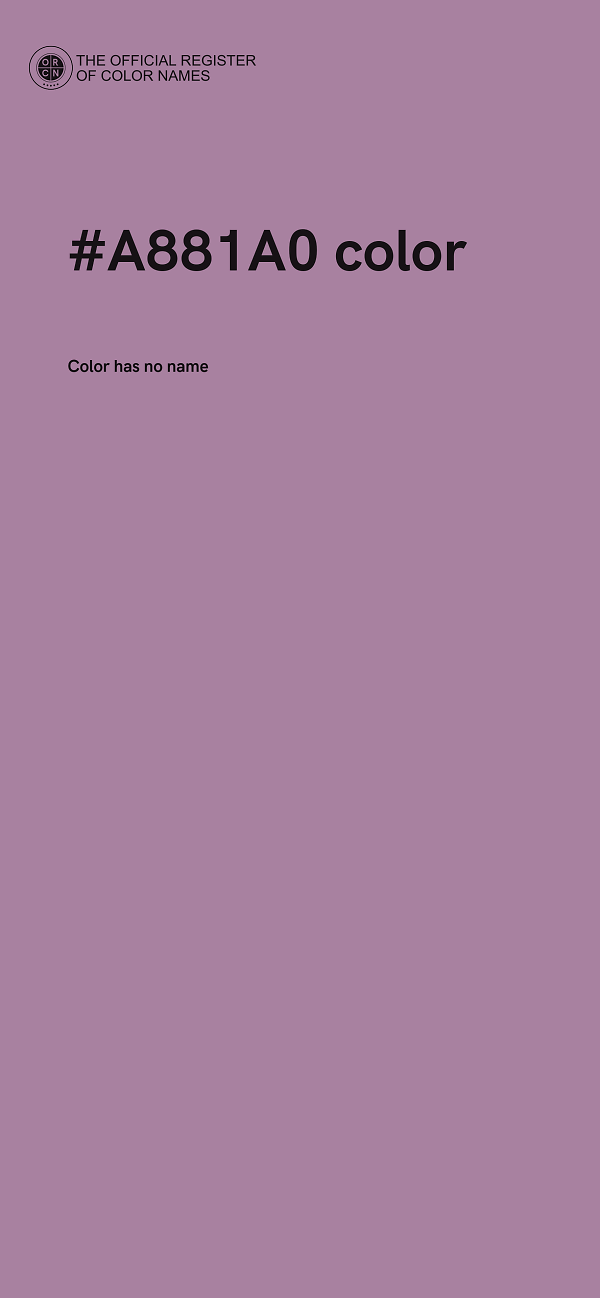 #A881A0 color image