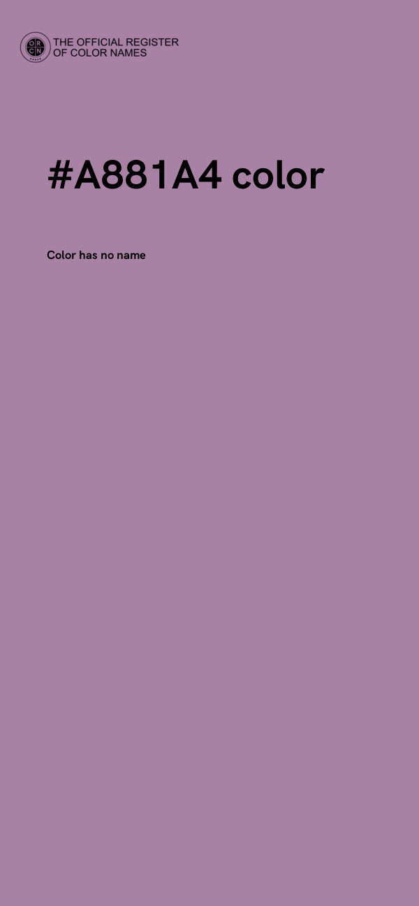 #A881A4 color image