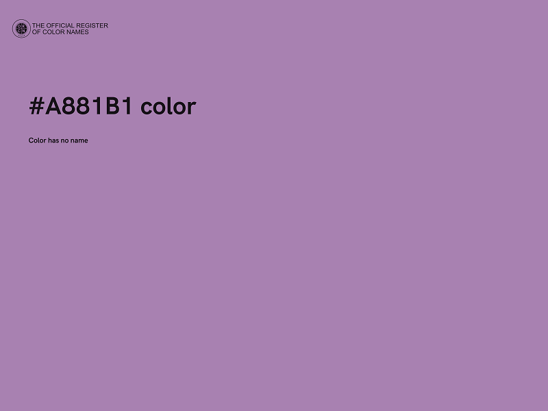 #A881B1 color image