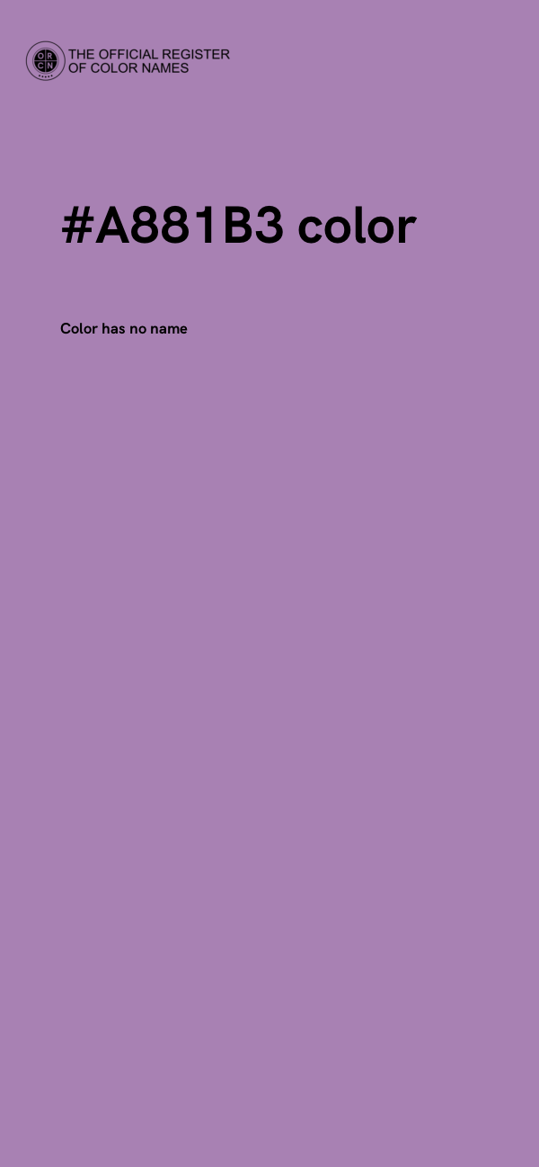 #A881B3 color image
