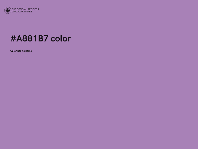 #A881B7 color image