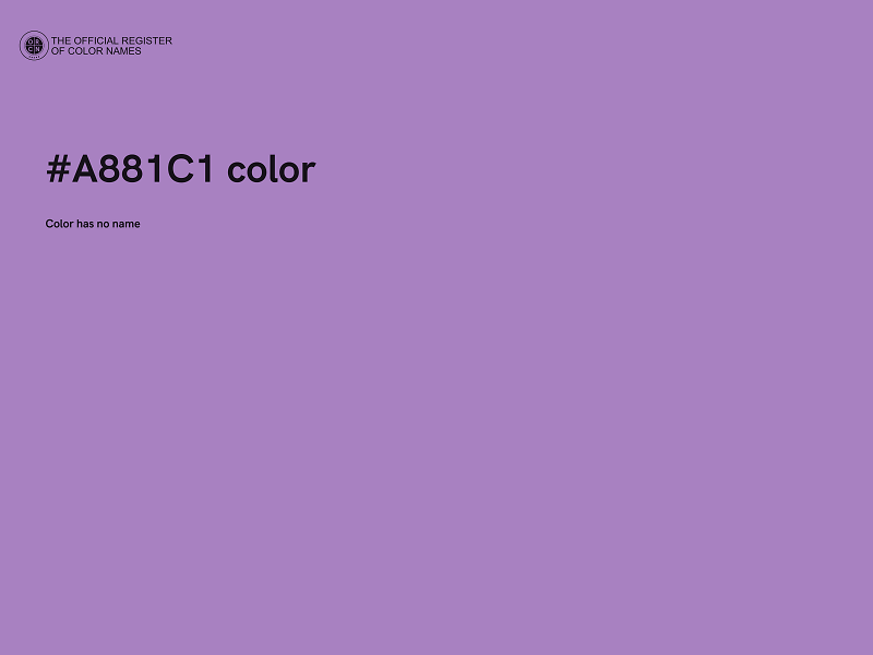 #A881C1 color image