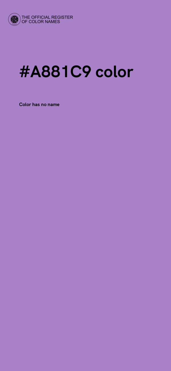 #A881C9 color image
