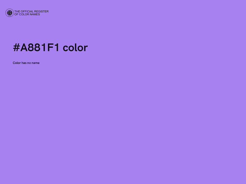 #A881F1 color image