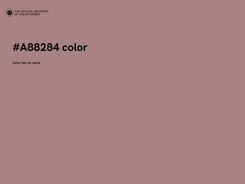 #A88284 color image