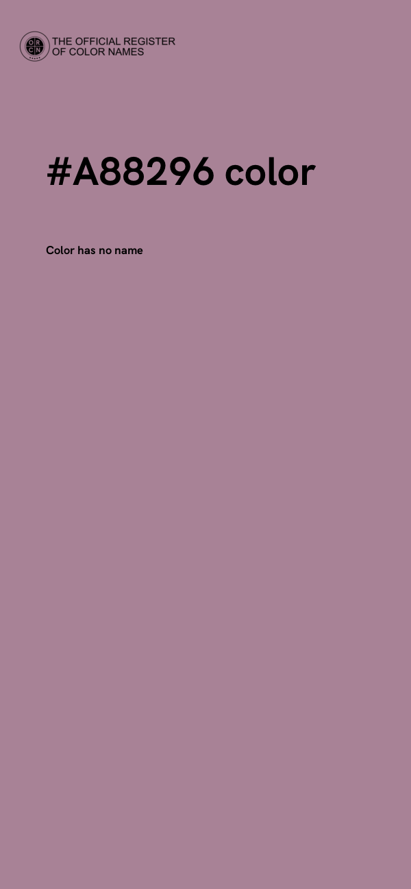 #A88296 color image