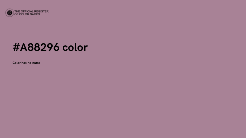 #A88296 color image