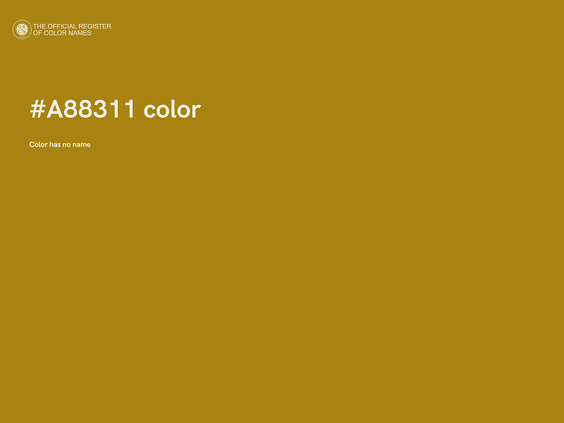 #A88311 color image