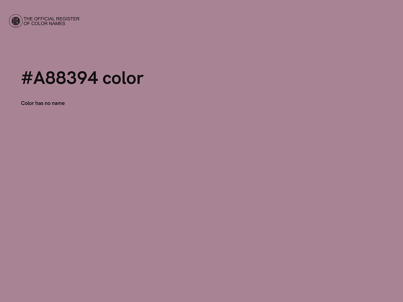 #A88394 color image