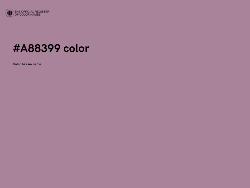 #A88399 color image