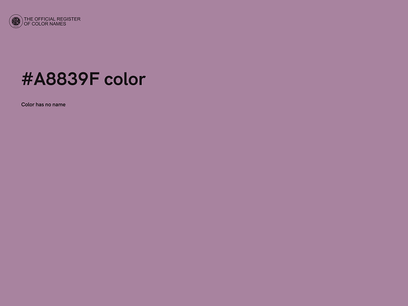 #A8839F color image