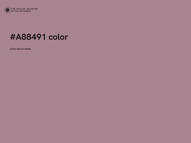 #A88491 color image