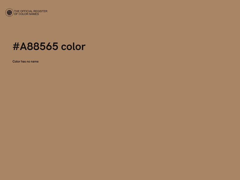 #A88565 color image