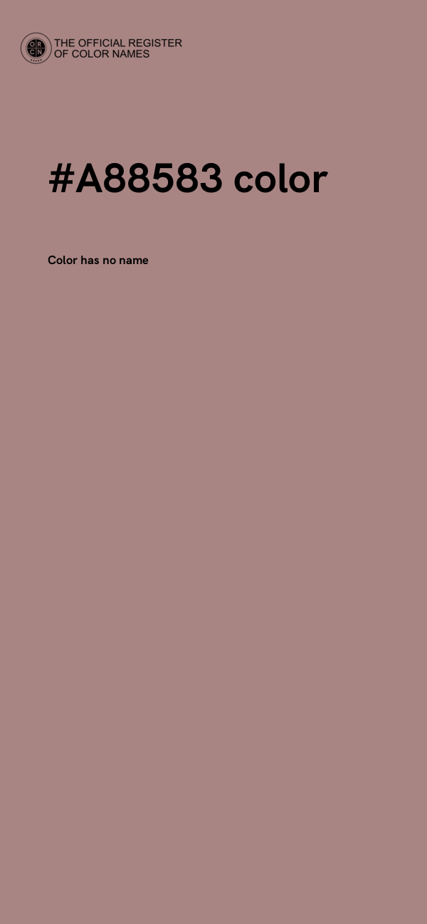 #A88583 color image