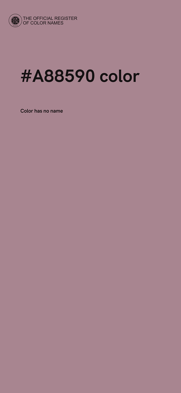 #A88590 color image