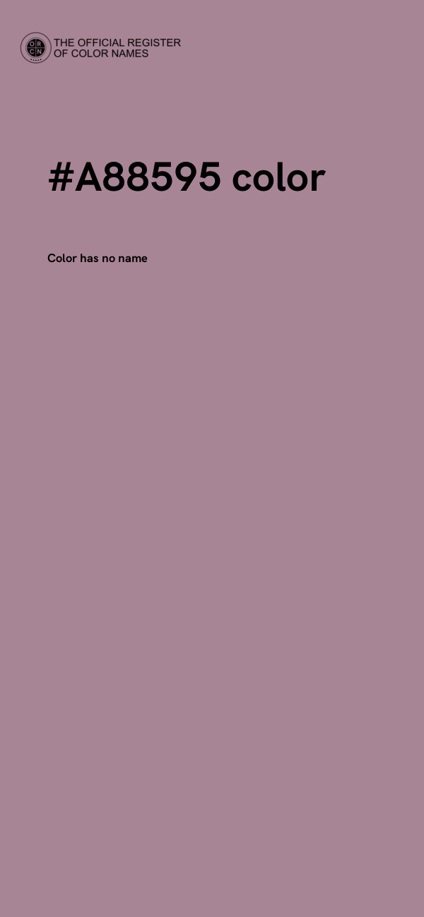 #A88595 color image