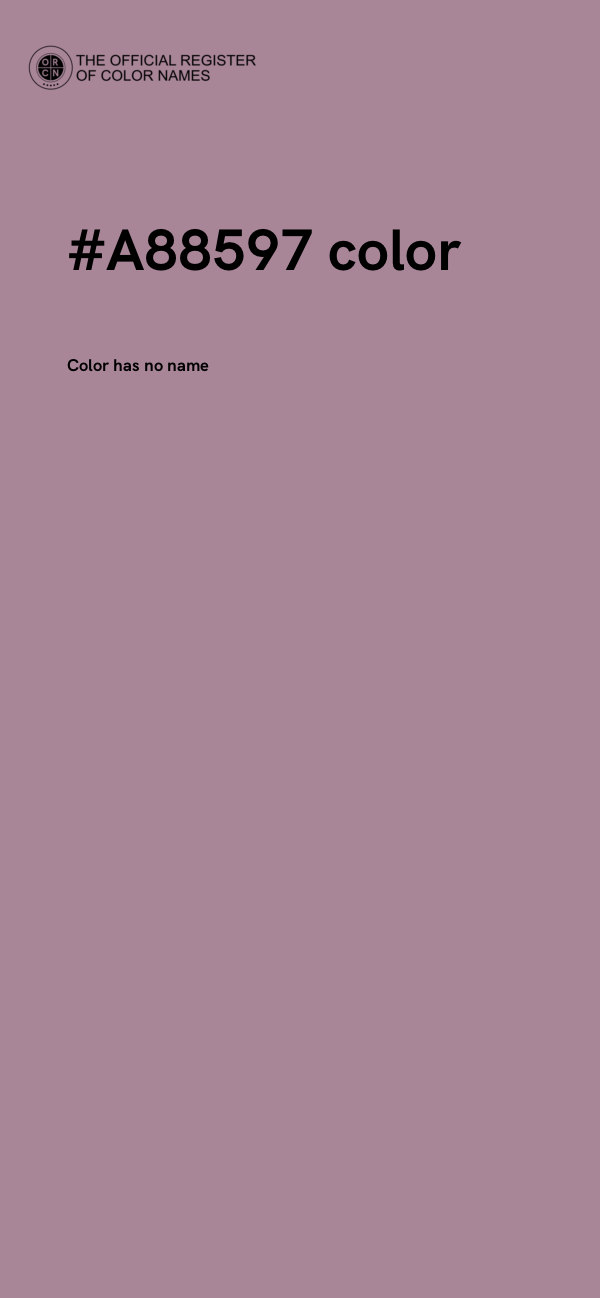 #A88597 color image