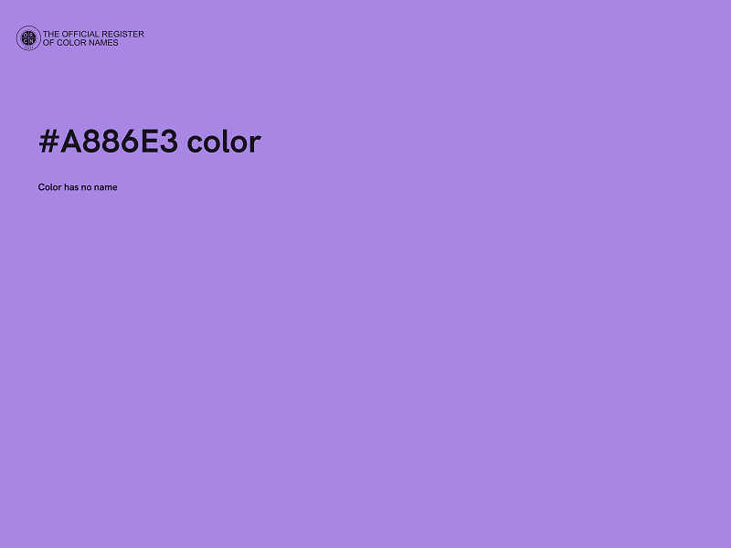 #A886E3 color image