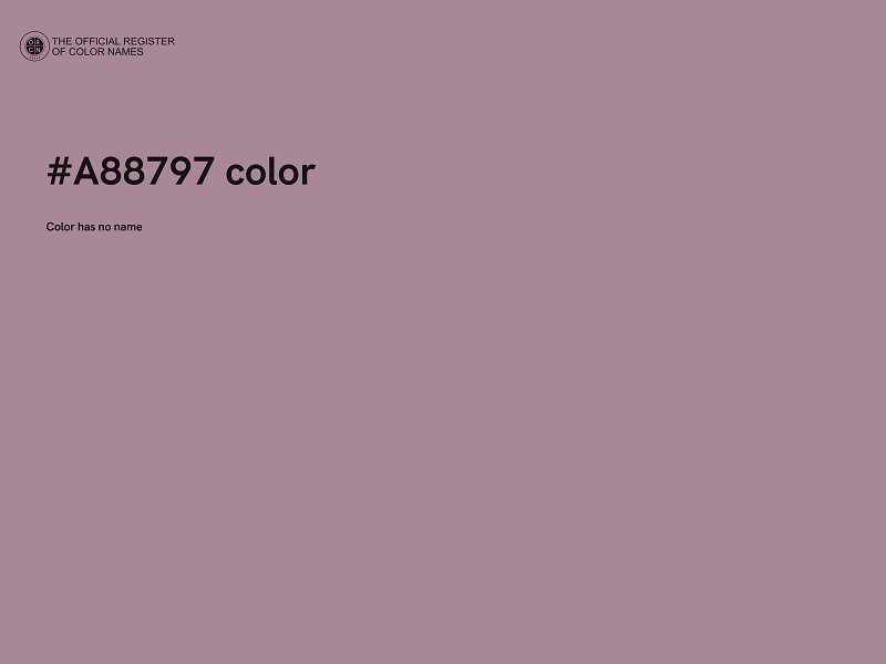 #A88797 color image