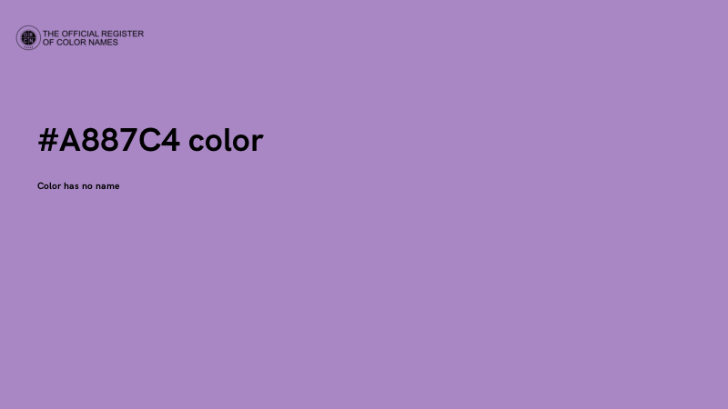 #A887C4 color image
