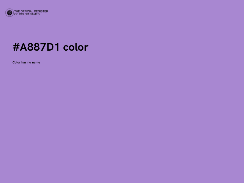 #A887D1 color image