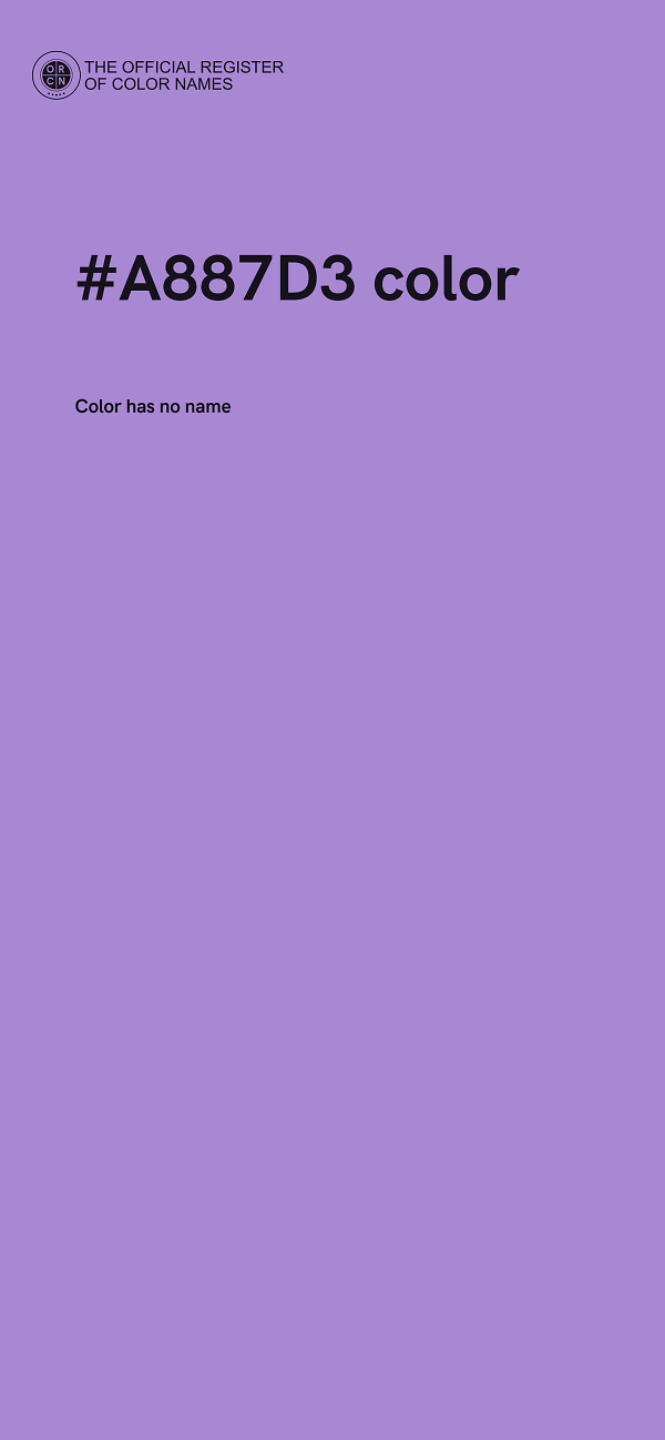 #A887D3 color image