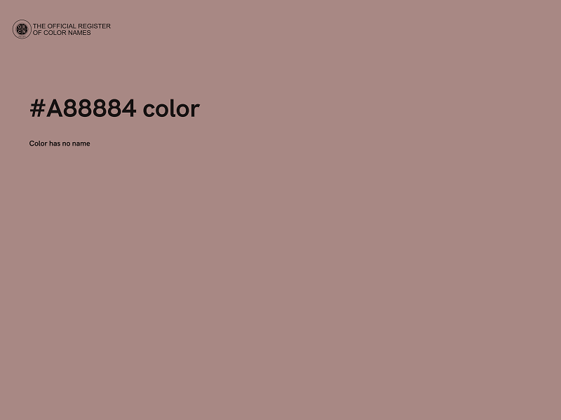 #A88884 color image