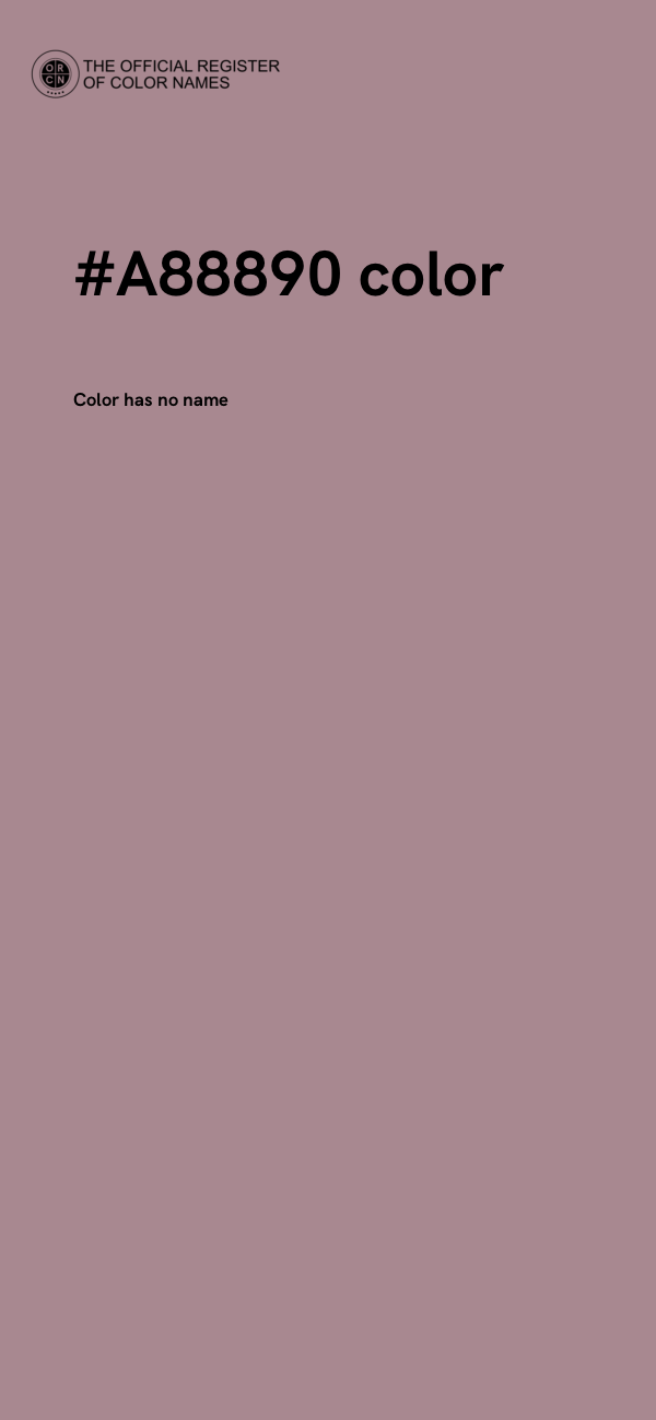 #A88890 color image