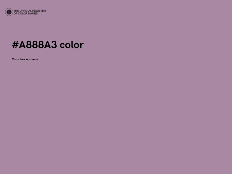 #A888A3 color image
