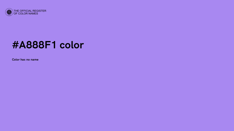 #A888F1 color image