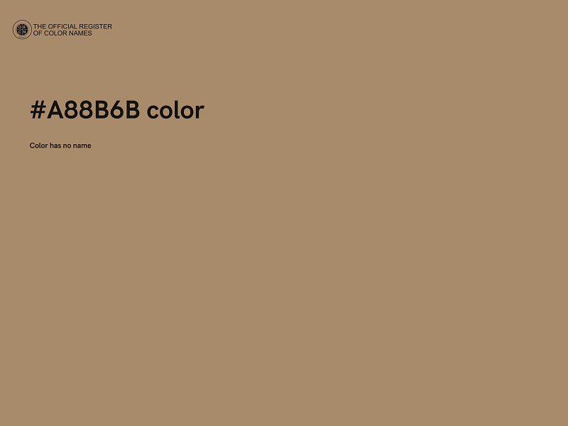 #A88B6B color image
