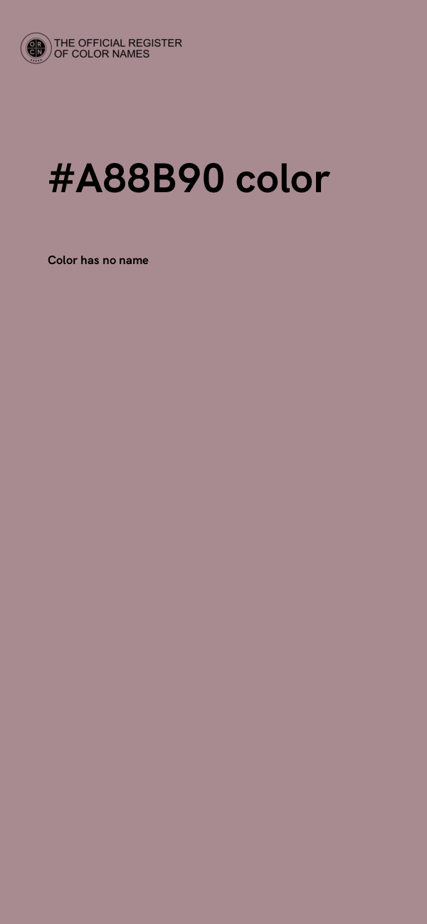 #A88B90 color image